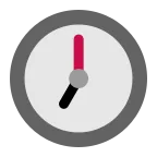 Seven O’clock emoji on Microsoft
