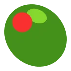 Olive emoji on Microsoft