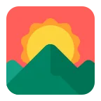 Emoji Amanecer sobre montañas en Microsoft