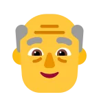 Emoji Anciano en Microsoft