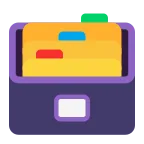Card File Box emoji on Microsoft