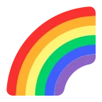 Rainbow emoji on Microsoft
