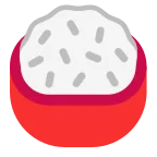 Emoji Arroz cocido en Microsoft