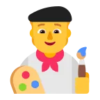 Artist emoji on Microsoft