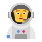 Emoji Astronauta hombre en Microsoft