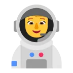 Woman Astronaut emoji on Microsoft