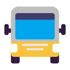Oncoming Bus emoji on Microsoft