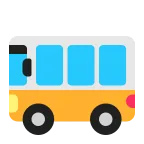 Bus emoji on Microsoft