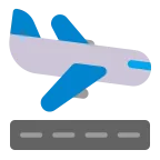 Emoji Avión aterrizando en Microsoft