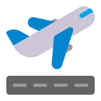 Airplane Departure emoji on Microsoft