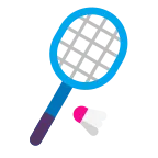 Badminton emoji on Microsoft