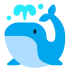 Spouting Whale emoji on Microsoft