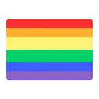 Rainbow Flag emoji on Microsoft