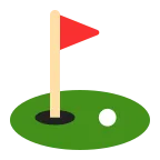 Emoji Banderín en hoyo en Microsoft