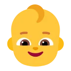 Emoji Bebé en Microsoft