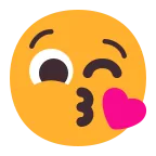 Emoji Beso en Microsoft