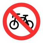 Emoji Bicicletas prohibidas en Microsoft