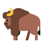 Bison emoji on Microsoft