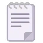 Spiral Notepad emoji on Microsoft