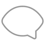Left Speech Bubble emoji on Microsoft