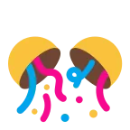 Confetti Ball emoji on Microsoft