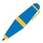 Pen emoji on Microsoft