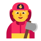 Firefighter emoji on Microsoft