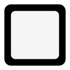 Black Square Button emoji on Microsoft