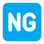 NG Button emoji on Microsoft