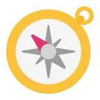 Compass emoji on Microsoft