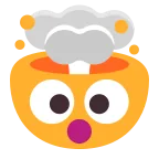 Exploding Head emoji on Microsoft