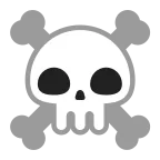 Skull and Crossbones emoji on Microsoft