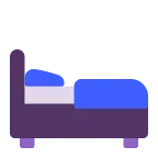 Bed emoji on Microsoft