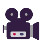 Emoji Cámara de cine en Microsoft