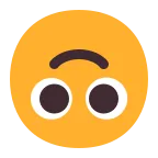 Emoji Cara al revés en Microsoft