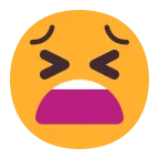 Emoji Cara cansada en Microsoft