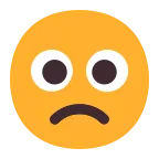 Emoji Cara con el ceño ligeramente fruncido en Microsoft