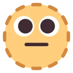 Emoji Cara con línea de puntos en Microsoft