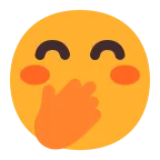 Emoji Cara con mano sobre la boca en Microsoft
