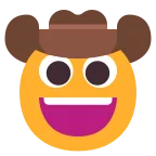Cowboy Hat Face emoji on Microsoft