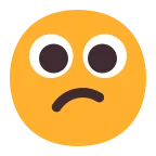 Confused Face emoji on Microsoft