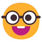 Emoji Cara de empollón en Microsoft