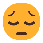Emoji Cara desanimada en Microsoft