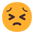 Emoji Cara desesperada en Microsoft