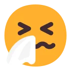 Emoji Cara estornudando en Microsoft
