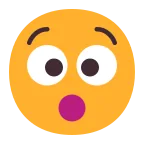 Emoji Cara estupefacta en Microsoft