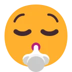 Face Exhaling emoji on Microsoft