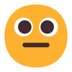 Emoji Cara neutral en Microsoft