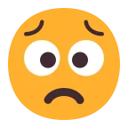 Emoji Cara preocupada en Microsoft