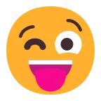 Winking Face with Tongue emoji on Microsoft